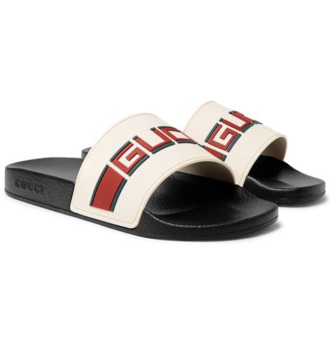 wimens gucci white slides|men Gucci slides size 12.